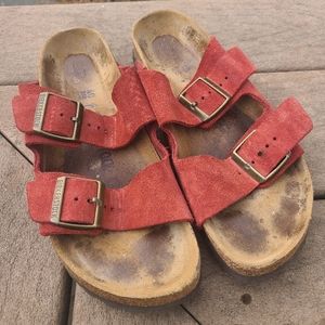 Birkenstock Arizona Red Suede 40N